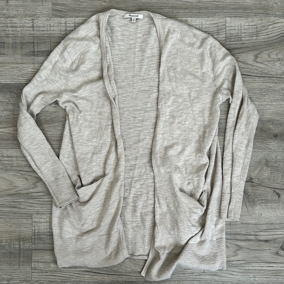 Madewell Women's Open Light Gray Cardigan Sz XXS - Picture 1 of 7
